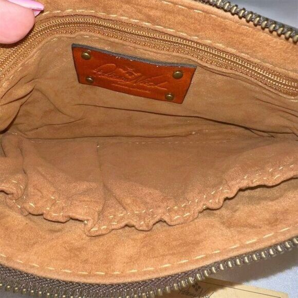 Patricia Nash Cassini Wristlet Brown Floral Tooled Leather Wristlet - Picture 6 of 9